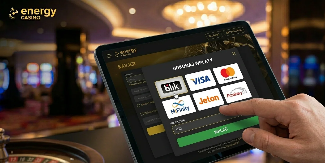 Energy casino kasa — metody płatności BLIK, Visa, Mastercard dla polskich graczy